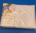 Vintage Martha Stewart King Flat Sheet White With Small Lavender Polka Dots. Fixed Price $30.00.