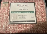The Seasons Collection Heavy Weight Flannel Home Grown Cotton Twin Sheet Set. Fixed Price $49.99.
