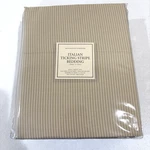 Restoration Hardware Italian Ticking Stripe Sheet Set Beige Cotton Sateen. Fixed Price $279.99.