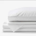 Company Cotton Solid Garment Washed Percale Bed Sheet Set. Fixed Price $57.75.