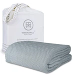Threadmill Luxury Cotton Blankets For King Size Bed All-season Cozy 100% Co.... Fixed Price $96.66.