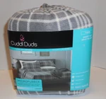 Duds Microfleece Sheet Set Twin Gray Plaid Warm Soft New Cuddle. Fixed Price $32.79.