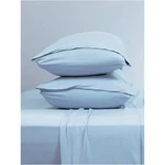 Sleepys Deluxe Cool Stretch Sheet Set Split King Light Blue Cotton Modal Blend. Fixed Price $139.00.
