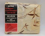 Royale 3 Piece Twin Sheet Set Designer Coordinated Flat Fitted & Pillowcase. Fixed Price $24.95.