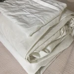 Peacock Alley King Flat Fitted Sheets White Egyptian Cotton Portugal 105 X 109. Fixed Price $75.00.