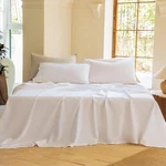 Linen Set Queen Size, Cotton Blend 4PCS, 1 Flat Sheet,.... Fixed Price $83.52.