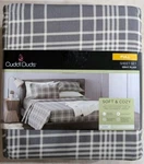 Cuddl Duds Full Double Gray Plaid Sheet Set - 4 Pc *brand New*. Fixed Price $29.99.