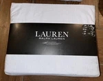 Lauren Ralph Queen Size Set Cotton Blue Striped Nwt. Fixed Price $75.00.