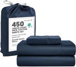 Twin Xl Sheets - 3 Pc 450 Thread Count 100% Cotton Shee.... Fixed Price $62.82.
