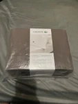 Lacoste 100% Cotton Percale 4-PIECE Sheet Set Color Dark Grey Full Size. Fixed Price $59.99.