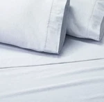 4PC Queen Lange Dyed Sheet Set Blue - Hearth & Hand With Magnolia. Fixed Price $54.99.