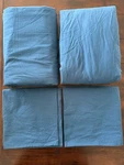 LBRO2M 100% French Pure Linen Luxury Sheets 4PCS 16 Deep Pocket King Navy Blue. Fixed Price $85.00.