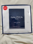 New Nautica King Size Bedding Sheet 4 Pc Seashell Seashore Bedroom Linens. Fixed Price $53.99.
