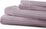 Spirit Linen Hampton 5TH Ave King Sheet Set Lilac Embossed Stripe Microfiber New. Fixed Price $44.95.