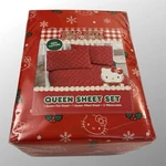 New Hello Kitty Queen Sheet Set Red Christmas Sanrio Jay Franco Limited Edition. Fixed Price $32.99.
