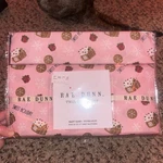 Rae Dunn Twin Sheet Set Sweet Holiday Gingerbread House Presents Pink. Fixed Price $35.00.