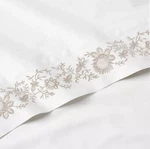 Ralph Lauren Eloise Embroidered Organic Cotton 624TC Queen Flat Sheet $285. Fixed Price $150.00.