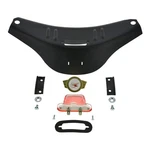 Set Sheet Metal - Handlebar Shell, Black + Trademark Plate Gold Light. Fixed Price $73.92.