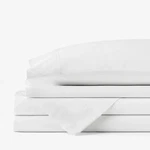 The Company Store Classic Smooth Crisp And Cool Cotton Percale Bed Sheet Set. Fixed Price $55.00.