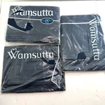 Wamsutta Double Flat Sheet + 2 Standard Shams 180 Percale Nos Sealed Blue Stripe. Fixed Price $45.00.