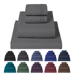 Mellanni 4-PIECE Bed Sheet Set, Deep Pocket, Wrinkle, Stain Resistant Microfiber. Fixed Price $34.97.