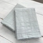 2 Calvin Klein Jagged Grid Euro Pillow Shams Quilted Aloe Light Gray Green $130. Fixed Price $56.00.