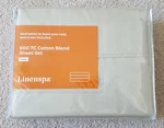 Linenspa 600 Thread Count Ultra Soft Deep Pocket Cotton Blend Sheet Set Twin. Fixed Price $49.99.