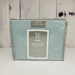 Wamsutta Pima Cotton Sateen Twin Xl Fitted Sheet 525 Thread Count Blue. Fixed Price $28.00.