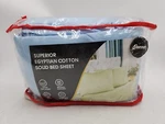 New Superior Egyptian Cotton Solid Bed Sheet Set Queen Light Blue. Fixed Price $44.55.