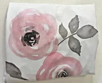 Sweet Jojo Designs Watercolor Floral Crib Sheet Pink Gray Rose Baby Girl Fitted. Fixed Price $13.50.