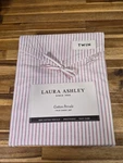 Laura Ashley Twin Size Jaynie Ticking Stripe Cotton Sheet Set Percale Holiday. Fixed Price $33.99.