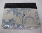 Vintage Ralph Lauren Coral Harbour Blue Beige Floral Flat Sheet - Queen. Fixed Price $119.99.