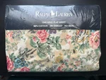 Super Rare Nos Vintage Ralph Lauren "brittany Multi" Floral King Flat Sheet!. Fixed Price $216.00.