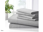 Bibb Home Bamboo 2000 Thread Count 6PCS Chambray Pocket California King - Silver. Fixed Price $87.99.