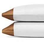 Hudson Park Italian Linens Percale Sateen Cuff King Pillowcases Champagne. Fixed Price $79.99.