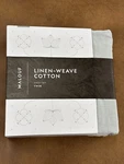 Luxury Malouf Linen Weave 100% Cotton Sheet Set Fog Or Sand. Fixed Price $51.75.