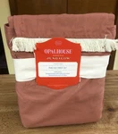 Opalhouse Jungalow Fringed 100% Cotton Percale Sheet Set Full Solid Coral New. Fixed Price $48.00.