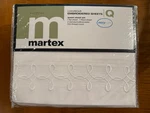New Martex Set Luxurious Embroidered White Queen Easy Care. Fixed Price $99.99.
