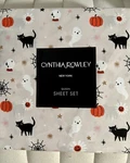 Cynthia Rowley 4PC Halloween Spooky Daisy Queen Sheet Set New. Fixed Price $42.00.