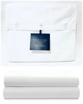 Ralph Lauren Rl Organic Sateen Queen Flat Sheet, 624 Thread Count, Studio White. Fixed Price $79.85.
