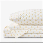 Heather Taylor Home Mini-prints Percale Sheet Set Flowers Yellow. Fixed Price $78.40.