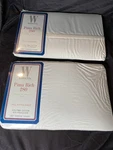Wamsutta Pima Rich 280 Ct Full / Double Flat Fitted Sheet Set Cotton Blend Ivory. Fixed Price $49.99.