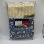 Tommy Hilfiger Standard Pillow Sham Yellow Striped 2001 New In Package Cotton. Fixed Price $9.58.