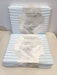 Sunham Microfiber Easy Care Printed 3-PC. Twin Sheet Set- Blue Stripe ( 2 Pack ). Fixed Price $54.99.