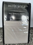 Hotel Style Solid Gray 600 Thread Count King Size Set Of 2 Pillowcases. Fixed Price $11.99.