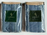 New Pair! Ralph Lauren *euro Pillow Shams Blue The Landing Linen Stripes Striped. Fixed Price $199.95.