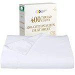California Design Den King Size Flat Sheet, Soft 400 Thread Count 100%. Fixed Price $42.70.