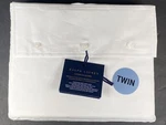 Ralph Lauren Organic Cotton Lovan Jacquard Studio White Twin Fitted Sheet. Fixed Price $24.99.