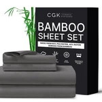 Cgk Rayon From Bamboo Dark Gray Sheet Set Full Nib Cooling Soft Smooth. Fixed Price $33.36.