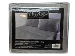 King Amy Miller Home 4 Piece Set Microfiber New Gray Bed. Fixed Price $34.95.